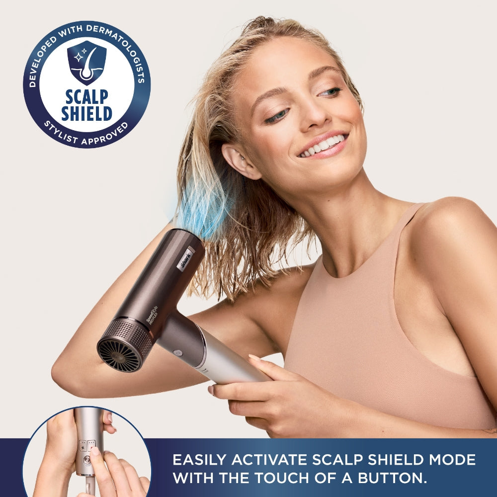 Shark SpeedStyle Pro Flex 4-In-1 High-Velocity Hair Dryer Mocha/Silver