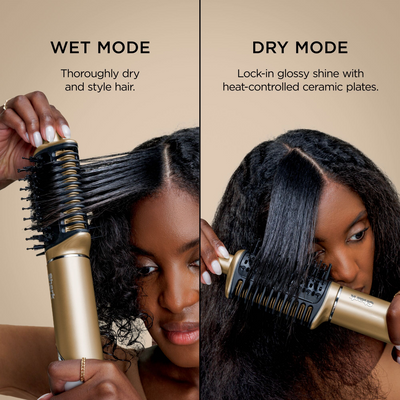 Shark Beauty Glam Ceramic & Air Styling Drying System with Diffuser Gold