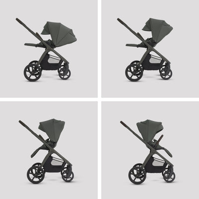 Cove 2 Pewter Travel System Ultimate 360 Family Car Seat Iconic Black Bundle (11 piece)