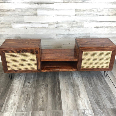 Set of 2 Rattan Doors