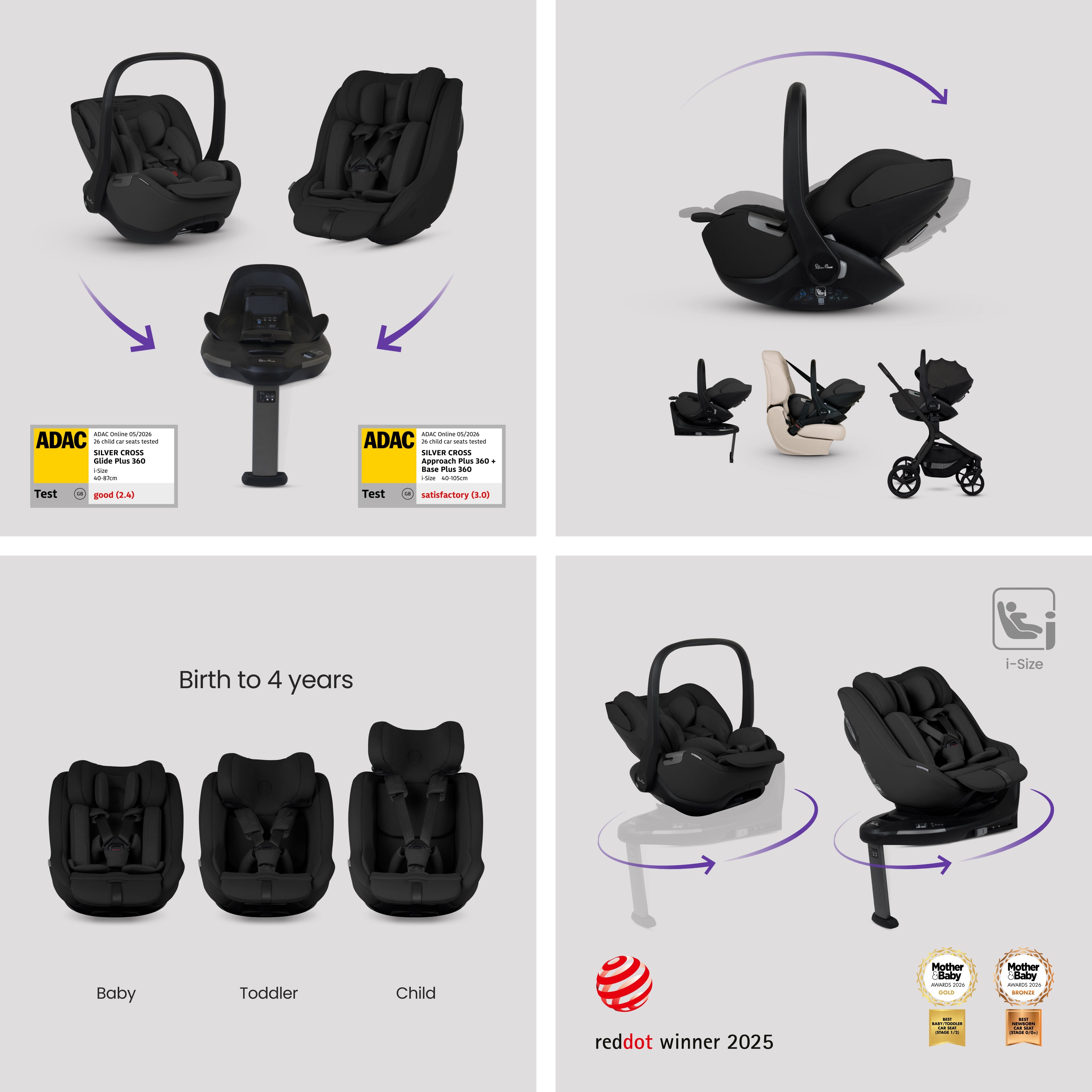 Breez Onyx Travel System Ultimate 360 Family Car Seat Bundle (13 piece)