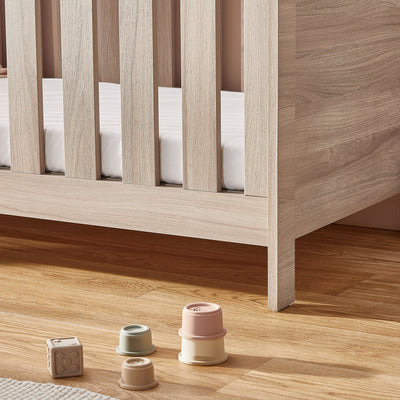 Bromley Oak Convertible Cot Bed to Toddler Bed