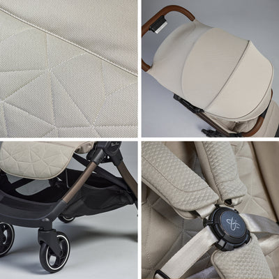 Clic 2 Latte Stroller & Accessory Bundle (5 Piece)