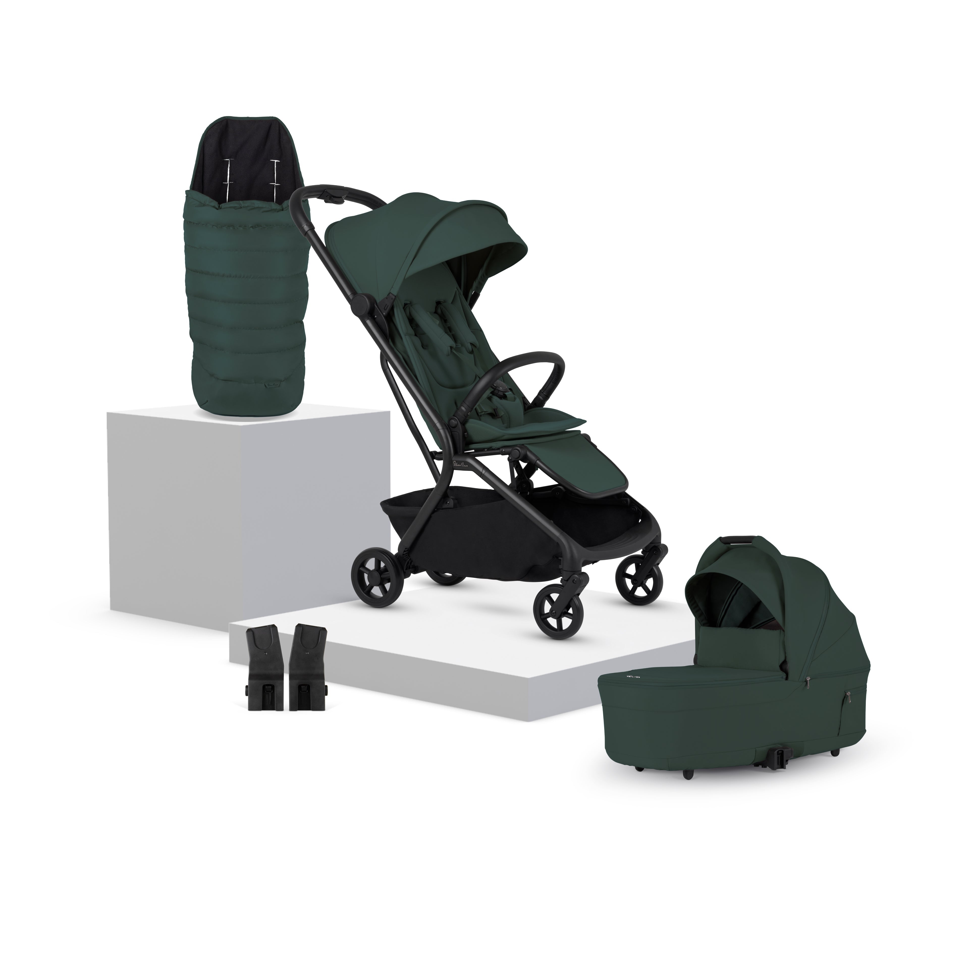 Nia Conifer Compact Travel Stroller with Carrycot (6 Piece)