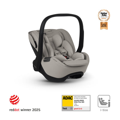 Glide Plus 360 Infant Car Seat Natural Taupe & Base Plus 360
