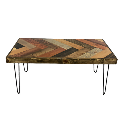 Dark Herringbone Coffee Table