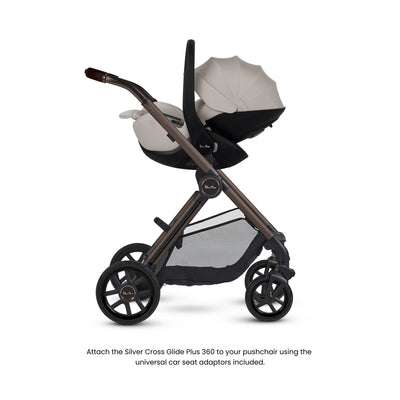 Reef 2 SPECIAL EDITION Ganache Travel System Ultimate 360 Natural Taupe Family Car Seat Bundle (12 piece)