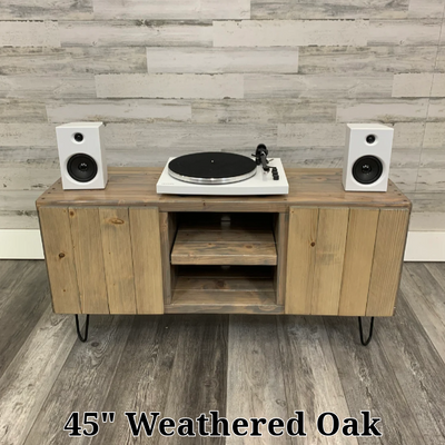 3x2 Solid Wood Vinyl Record Cabinet