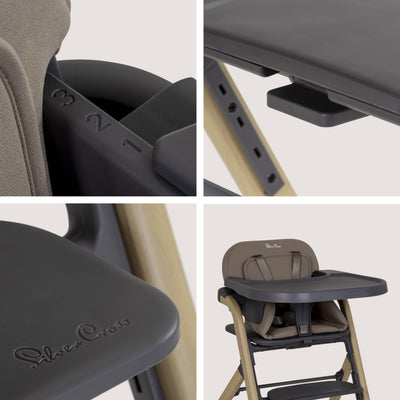 Nest & Nurture Highchair and Bouncer Bundle Biscuit