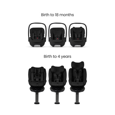 Plus 360 Family Car Seat Bundle Iconic Black