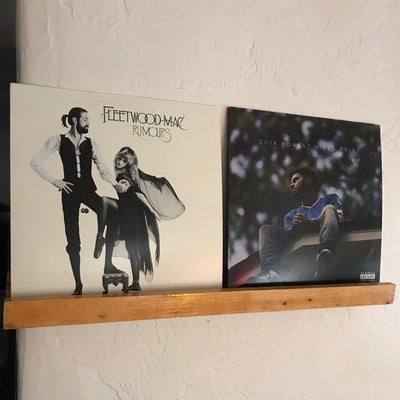 Now Playing Record Shelf w/Large Lip