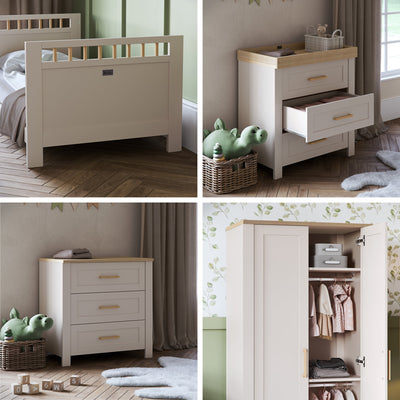 Seville 3 Piece Nursery Room Set With Mattress