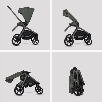 Breez Pewter Travel System Ultimate 360 Infant Carrier Bundle (12 piece)
